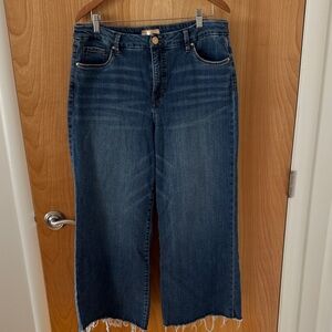 Kut from the Kloth Meg fab an wide leg Dark Blue Wide Leg Jeans